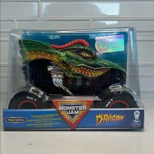 Monster Jam Dragon Toy Truck, Die-Cast Vehicle, 1:24 Scale Ages 3 and Up